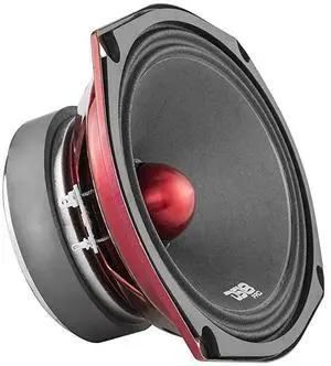 PRO-X698 BM Loudspeaker - 6x9, Midrange, Red Aluminum Bullet, 550W Max, 275W RMS, 8 Ohms - Premium Quality Audio Door Speakers for Car,Truck and Motorcycle Stereo Sound System (1 Speaker)
