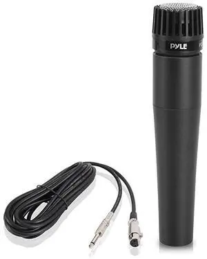 Professional Handheld Moving Coil Microphone - Dynamic Cardioid Unidirectional Vocal, Built-in Acoustic Pop Filter, Includes 15ft XLR Audio Cable to 1/4'' Audio Connection -  PDMIC78