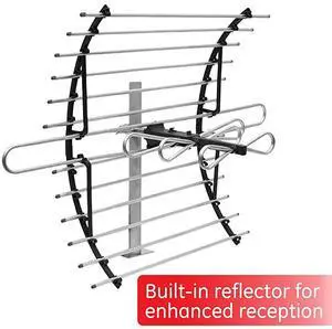 Pro Attic Mount TV Antenna Attic Long Ran Antenna Directional Antenna Digital HDTV Antenna 4K 1080P VHF UHF Compact Design Mounting Pole Included 33692