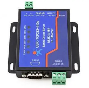 RS232 RS485 Serial to Ethernet AdapterIP Device Server Ethernet Converter Support DHCPDNS