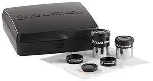 FOR-PowerSeeker Telescope Accessory Kit Includes 2x 125 Kellner Eyepieces 3 Colored Telescope Filters and Cleaning Cloth Telescope Eyepiece Kit for Beginners