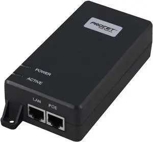 Procet 10Gbps Power-Over-Ethernet Active PoE-Injector-Midspan 60W 55V, UL Certificate, for a New Range of Applications Including 802.11ax Access Points,WiFi 6PT-PSE104GB-60-10