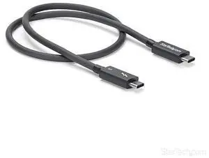 FOR com 40Gbps Thunderbolt 3 Cable 16ft05m Black 5k 60Hz4k 60Hz Certified TB3 USBC Charger Cord w 100W Power Delivery TBLT34MM50CM