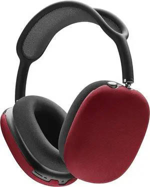 FOR-Thin Durable AirPods Max Case: Crimson, 0.6mm Aramid Fiber, Precision Lasercut, Nonslip Matte Finish