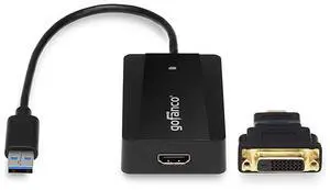 FOR-USB 30 to HDMI or DVI Video Graphics Card Adapter for Multiple Monitors w Audio Up to 2560x1440 for Windows Mac Systems Using DisplayLink Includes HDMItoDVI Converter Part USB3HDMI