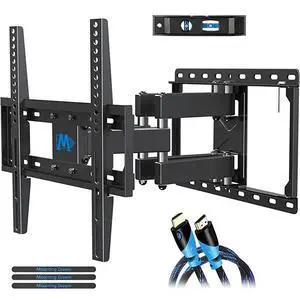 FOR-TV Wall Mounts TV Bracket for Most 3255 Inch Flat Screen TV Mount Bracket Full Motion TV Wall Mount with Swivel Articulating Dual Arms Max VESA 400x400mm 99 LBS Loading MD2380