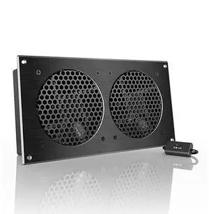 FOR-AIRPLATE S7 Quiet Cooling Fan System 12 with Speed Control for Home Theater AV Cabinets
