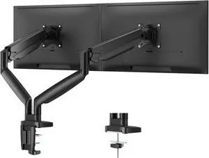 FOR-Dual Ultrawide Monitor Mount for 22-35 inch Computer Screens, 2 Monitor Arm Stand up to 30.8lbs, Full Motion Height Adjustable,