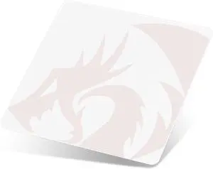 FOR-Mouse Pad - Ultra-Smooth Precision Surface with Non-Slip Base, Easy to Clean, Hard Mousepad for Gaming - 13 x 13 x 0.15 inches, White