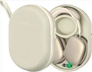 FOR-Travel Headphone Charger with Magnetic Lightning & USB-C Connectors, Auto Sleep Mode, 5000mAh Battery (White)