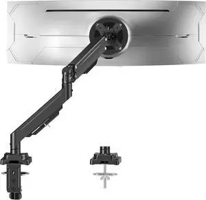 FOR-Ultrawide Monitor Arm for 22-43 inch Curved Screen, Holds 2.2 to 33 lbs, Heavy Duty Monitor Desk Mount, Adjustable Gas Spring Arm