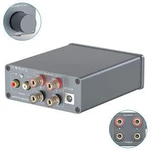 FOR-Channel Stereo Audio Class D Amplifier Mini HiFi Professional Digital Amp for Home Speakers 50W x V10G