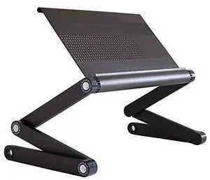 Generic Brand Ergonomic Book Holder Stand for Large Textbooks and Laptops, Adjustable Height and Angle, Lightweight Durable Aluminum, Ideal for Bed, Couch, Desk, Single Pack