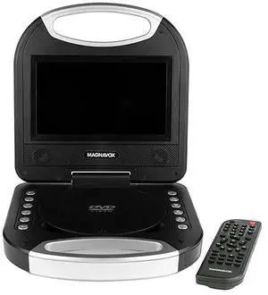 FOR-MTFT750BK Portable 7 inch TFT DVDCD Player with Remote Control and Car Adapter in Black | Rechargeable Battery | Headphone Jack | Builtin Speakers |