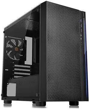FOR-Versa H18 Tempered Glass Black Spcc Micro ATX Gaming Computer Case CA-1J4-00S1WN-01