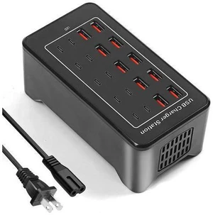 AUTYUE USB Charging Station, USB C Charger Block, 100W(20A) 20 Port (20A + 20C) Multiport USB Hub Desktop Fast Wall Charger 10 Port USB C and USB Charging Compatible for Smartphones, Tablets etc. AUTYUE USB Charging Station, USB C Charger Block, 100W(20A) 20 Port (20A + 20C) Multiport USB Hub Desktop Fast Wall Charger 10 Port USB C and USB Charging Compatible for Smartphones, Tablets etc.