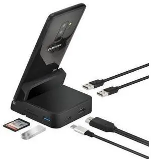8 In 1 Type C HUB Docking Station Phone Stand Dex Pad Station USB C To HDMI-compatible Dock Power Charger Kit(Docking station) 8 In 1 Type C HUB Docking Station Phone Stand Dex Pad Station USB C To HDMI-compatible Dock Power Charger Kit(Docking station)