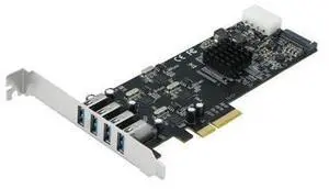 PCIe 4 Ports USB3.0 Expansion Card 20G PCI-E to 4 Channels USB 3.0 Riser Card PCI Express Adapter Card PCIe 4 Ports USB3.0 Expansion Card 20G PCI-E to 4 Channels USB 3.0 Riser Card PCI Express Adapter Card
