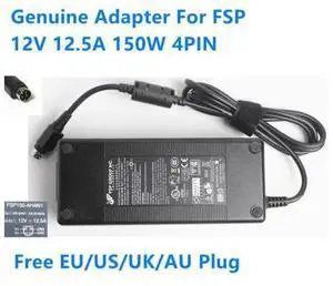 FSP FSP150-AHAN1 12V 12.5A 150W 4PIN FSP150-AHB AC Adapter For Laptop Power Supply Charger FSP FSP150-AHAN1 12V 12.5A 150W 4PIN FSP150-AHB AC Adapter For Laptop Power Supply Charger