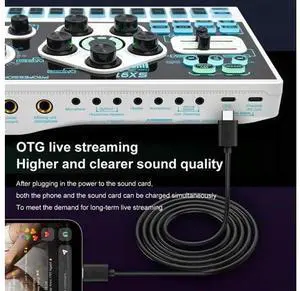 SX91 Sound Card USB Sound Mixer Professional Audio Mixing Console Amplifier for Live Sing PC Computer Laptop Cellphone SX91 Sound Card USB Sound Mixer Professional Audio Mixing Console Amplifier for Live Sing PC Computer Laptop Cellphone