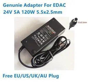Genunie 24V 5A 120W 5.5x2.5mm AC Adapter For EDAC EA11203B Power Supply Charger Genunie 24V 5A 120W 5.5x2.5mm AC Adapter For EDAC EA11203B Power Supply Charger