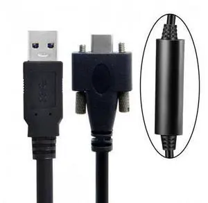 FVH CY UC-048-8.0M 8 Meters USB 3.1 Type-C Dual Screws Locking to Standard USB3.0 Data Cable Mount Type for Camera Recorder FVH CY UC-048-8.0M 8 Meters USB 3.1 Type-C Dual Screws Locking to Standard USB3.0 Data Cable Mount Type for Camera Recorder