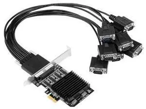 PCIE To 8-Port RS232 Expansion Card PCI-E 8-Port DB9 Serial Card 8-Chipset PCI-Express Control Card COM Card PCIE To 8-Port RS232 Expansion Card PCI-E 8-Port DB9 Serial Card 8-Chipset PCI-Express Control Card COM Card