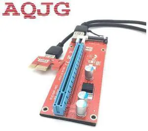 5pcs Extender Cable USB 3.0 Converter SATA PCI Express PCI-E 1X to 16X Riser Card 6 Pin DC Power Supply Cable 60CM For Mining 5pcs Extender Cable USB 3.0 Converter SATA PCI Express PCI-E 1X to 16X Riser Card 6 Pin DC Power Supply Cable 60CM For Mining