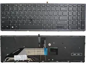 Laptop Replacement US Layout with Pointer and backlightt Keyboard for HP Zbook 15 G3 G4 Zbook 17 G3 G4 Backlit Pointer US 848311-001 PK131C31A00 Laptop Replacement US Layout with Pointer and backlightt Keyboard for HP Zbook 15 G3 G4 Zbook 17 G3 G4 Backlit Pointer US 848311-001 PK131C31A00
