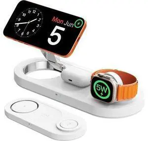 for Apple Watch 5W Fast Charger:3 in 1 Wireless Charging Station for Apple Mag-Safe Charger Stand,Fast Magnetic Wireless Charger Station for iPhone171615 14 13 12 Series,Airpods, Watch(Foldable for Apple Watch 5W Fast Charger:3 in 1 Wireless Charging Station for Apple Mag-Safe Charger Stand,Fast Magnetic Wireless Charger Station for iPhone171615 14 13 12 Series,Airpods, Watch(Foldable