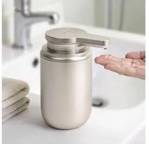 Automatic Liquid Soap Dispenser, Touchless Hand Soap Dispenser for Bathroom Kitchen ABS Rechargeable Soap Pump 10oz, Xmas Gift, Light Silver Plastic Automatic Liquid Soap Dispenser, Touchless Hand Soap Dispenser for Bathroom Kitchen ABS Rechargeable Soap Pump 10oz, Xmas Gift, Light Silver Plastic