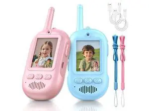 Video Walkie Talkies for Kids, 2 Pack Rechargeable Long Range Video Kids Walkies Talkies with Voice Changer, Outdoor Camping Hiking Indoor Play Toys Birthday for Boys and Girls Ages 3-12 Video Walkie Talkies for Kids, 2 Pack Rechargeable Long Range Video Kids Walkies Talkies with Voice Changer, Outdoor Camping Hiking Indoor Play Toys Birthday for Boys and Girls Ages 3-12