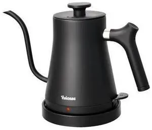 Electric Gooseneck Kettle, 304 Stainless Steel Coffee Kettle, Auto Shutoff Anti-dry Protection, Classic Pour-over Coffee & Tea,Matte Black 1.0L-1200W Fast Boiling Water Boiler by YUIOASE Electric Gooseneck Kettle, 304 Stainless Steel Coffee Kettle, Auto Shutoff Anti-dry Protection, Classic Pour-over Coffee & Tea,Matte Black 1.0L-1200W Fast Boiling Water Boiler by YUIOASE