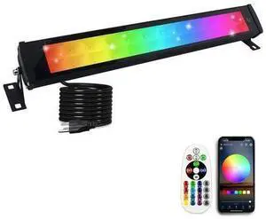 50W RGB Wall Washer Light, RGB Light Bar LED Smart Wall Lights with Remote Control Waterproof IP66 Dimmable LED Flood Light Bar Indoor Lights for Building, Stage, Wedding, Party 50W RGB Wall Washer Light, RGB Light Bar LED Smart Wall Lights with Remote Control Waterproof IP66 Dimmable LED Flood Light Bar Indoor Lights for Building, Stage, Wedding, Party