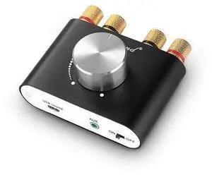 Nobsound Mini Bluetooth 5.0 Power Amplifier, Stereo Hi-Fi Digital Amp 2.0 Channel 50W×2 with AUX/USB/Bluetooth Input, Wireless Audio Receiver, PC Sound Card with Power Supply (Black) Nobsound Mini Bluetooth 5.0 Power Amplifier, Stereo Hi-Fi Digital Amp 2.0 Channel 50W×2 with AUX/USB/Bluetooth Input, Wireless Audio Receiver, PC Sound Card with Power Supply (Black)