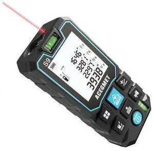 Laser Measure, 393ft/120m Laser Measurement Tool, Laser Measuring Tool with 2 Bubble Levels, LCD Backlit Display, IP54 Waterproof, Pythagorean Mode for Distance, Area, Volume Laser Measure, 393ft/120m Laser Measurement Tool, Laser Measuring Tool with 2 Bubble Levels, LCD Backlit Display, IP54 Waterproof, Pythagorean Mode for Distance, Area, Volume
