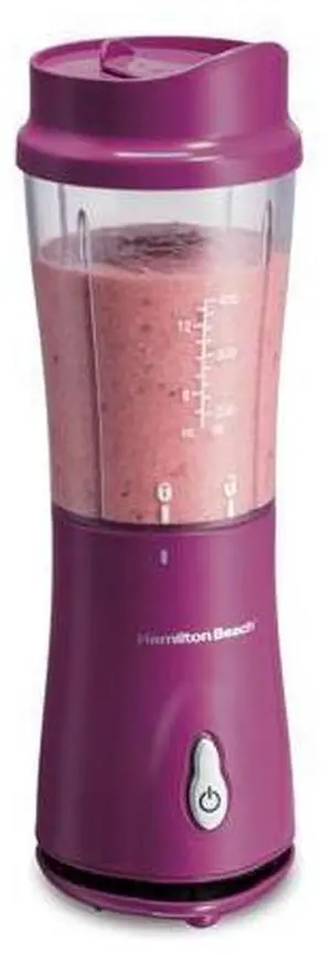 Portable Blender for Shakes and Smoothies, 14 Oz BPA Free Travel Cup & Lid, Durable Stainless Steel Blades, Personal Smoothie Blender, Raspberry, 51131G Portable Blender for Shakes and Smoothies, 14 Oz BPA Free Travel Cup & Lid, Durable Stainless Steel Blades, Personal Smoothie Blender, Raspberry, 51131G