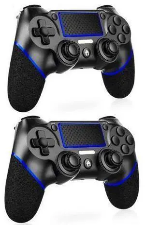 PS4 Controller 2 Pack, Wireless PS4 Controllers with Non-Slip Grip Motion Sensing Compatible for PS4 Console PS4 Controller 2 Pack, Wireless PS4 Controllers with Non-Slip Grip Motion Sensing Compatible for PS4 Console