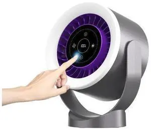 Desk Fan with LED Touch Screen & Ultra Quiet <35dB - 1-100 Speed Levels & Night Light, 360° Adjust, Table & Wall Mountable, 3H/6-Mode Timer, USB Rechargeable for Bedroom, Office, Camping, Kitchen Desk Fan with LED Touch Screen & Ultra Quiet <35dB - 1-100 Speed Levels & Night Light, 360° Adjust, Table & Wall Mountable, 3H/6-Mode Timer, USB Rechargeable for Bedroom, Office, Camping, Kitchen