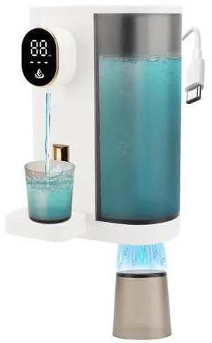 Dispenser, 20.3Oz Mouthwash Dispenser for Bathroom, 4 Dispensing Levels, with 2 Mouthwash Cups, LED Screen, Great for Kids and Adults (White) Dispenser, 20.3Oz Mouthwash Dispenser for Bathroom, 4 Dispensing Levels, with 2 Mouthwash Cups, LED Screen, Great for Kids and Adults (White)