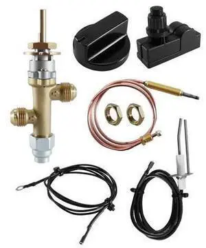Gas Fireplace Fire Pit Flame Failure Safety Control Valve Kit with Igniter Assembly Fit for Gas Grill, Heater, Fire Pit Gas Fireplace Fire Pit Flame Failure Safety Control Valve Kit with Igniter Assembly Fit for Gas Grill, Heater, Fire Pit