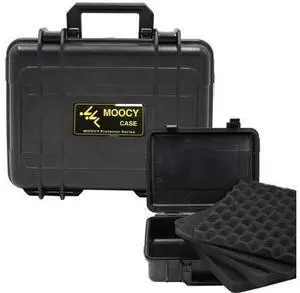 10" Small Hard Case with Customizable Foam Insert, 10.8x8.6x3.7 - Watertight Airtight Crush-Resistant Case for Pistol, Camera, Microphone & Electronics 10" Small Hard Case with Customizable Foam Insert, 10.8x8.6x3.7 - Watertight Airtight Crush-Resistant Case for Pistol, Camera, Microphone & Electronics