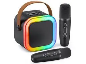 Mini Karaoke Machine for Kids Adults, 2026 TOP Birthday Gifts for Girls Boys 3,4,5,6,7,8+Year Old Toddler Kids Toys, Portable Bluetooth Speaker with 2 Wireless Karaoke Microphones Player Easter(Black) Mini Karaoke Machine for Kids Adults, 2026 TOP Birthday Gifts for Girls Boys 3,4,5,6,7,8+Year Old Toddler Kids Toys, Portable Bluetooth Speaker with 2 Wireless Karaoke Microphones Player Easter(Black)