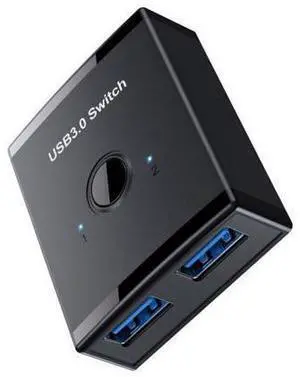 KVM USB 3.0 Bidirectional Switch Selector 2 to 1 PCs Sharing or 1 to 2 Hub for Keyboard Mouse Scanner Printer KVM USB 3.0 Bidirectional Switch Selector 2 to 1 PCs Sharing or 1 to 2 Hub for Keyboard Mouse Scanner Printer