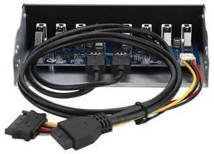Yctze USB 3.0 Front Panel with 8 Ports Hub and 19PIN Optical Drive Extension Adapter for PC Computer, 5.25 Internal Front USB 3.2 Hub Yctze USB 3.0 Front Panel with 8 Ports Hub and 19PIN Optical Drive Extension Adapter for PC Computer, 5.25 Internal Front USB 3.2 Hub