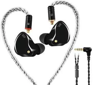Wired Earbuds in-Ear Headphones for Singers/Drummers/Musicians Noise Isolating Bass Driven Earphones Carry Case Ear Buds Tips MMCX 3.5MM Jack IEM Earphones ((Black UV Coating) Wired Earbuds in-Ear Headphones for Singers/Drummers/Musicians Noise Isolating Bass Driven Earphones Carry Case Ear Buds Tips MMCX 3.5MM Jack IEM Earphones ((Black UV Coating)