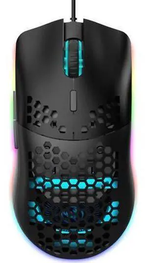 Programmable RGB Gaming Mouse, 6 DPI (1000/1600/2400/3200/4800/6400) 96g Ultra Lightweight Honeycomb Optical LED Wired Mouse with Programmable 6 Keys RGB Marquee Effect Light Programmable RGB Gaming Mouse, 6 DPI (1000/1600/2400/3200/4800/6400) 96g Ultra Lightweight Honeycomb Optical LED Wired Mouse with Programmable 6 Keys RGB Marquee Effect Light