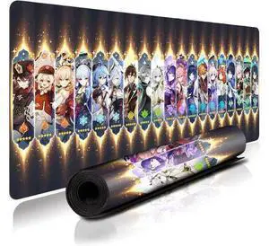 Anime Mouse pad Large Gaming Mouse Pad Genshin Impact Mouse pad Anime Mouse pad Large Gaming Mouse Pad Genshin Impact Mouse pad