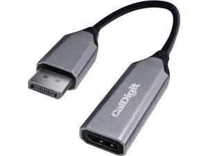 DisplayPort 2.0 Male to HDMI 2.1 Female Active Adapter 8K 60Hz 4K UHD 120Hz High Refresh 10 bit Color HDR and Eyefinity Support *HDMI Cable Required (DP 2.0 to HDMI 2.1) DisplayPort 2.0 Male to HDMI 2.1 Female Active Adapter 8K 60Hz 4K UHD 120Hz High Refresh 10 bit Color HDR and Eyefinity Support *HDMI Cable Required (DP 2.0 to HDMI 2.1)