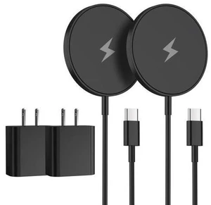 Magnetic Wireless Charger iPhone 6FT Charger for MagSafe Charger 2Pack Fast Wireless Charging Pad for iPhone 16 Pro Max/16 Pro/16 Plus/15 ProMax/15/14/13/12/AirPods 3/2/Pro Mag-Safe Charging Pad Magnetic Wireless Charger iPhone 6FT Charger for MagSafe Charger 2Pack Fast Wireless Charging Pad for iPhone 16 Pro Max/16 Pro/16 Plus/15 ProMax/15/14/13/12/AirPods 3/2/Pro Mag-Safe Charging Pad